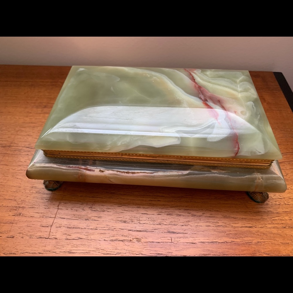 COPY - Antique Marbled Jewelry Box